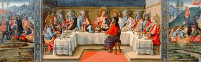 Scene dalla Passione di Cristo, pannello predella dal Tabernacolo dei Sacramenti, c.1484-6 (dettaglio) da Francesco Botticini